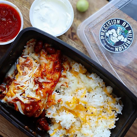 #63 - Shredded Pollo y Queso Verde Enchiladas