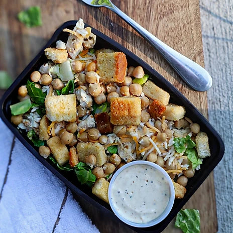 #73 - Chicken Penne Chickpea Caesar Salad