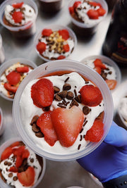 Chocolate Strawberry Protein Pudding