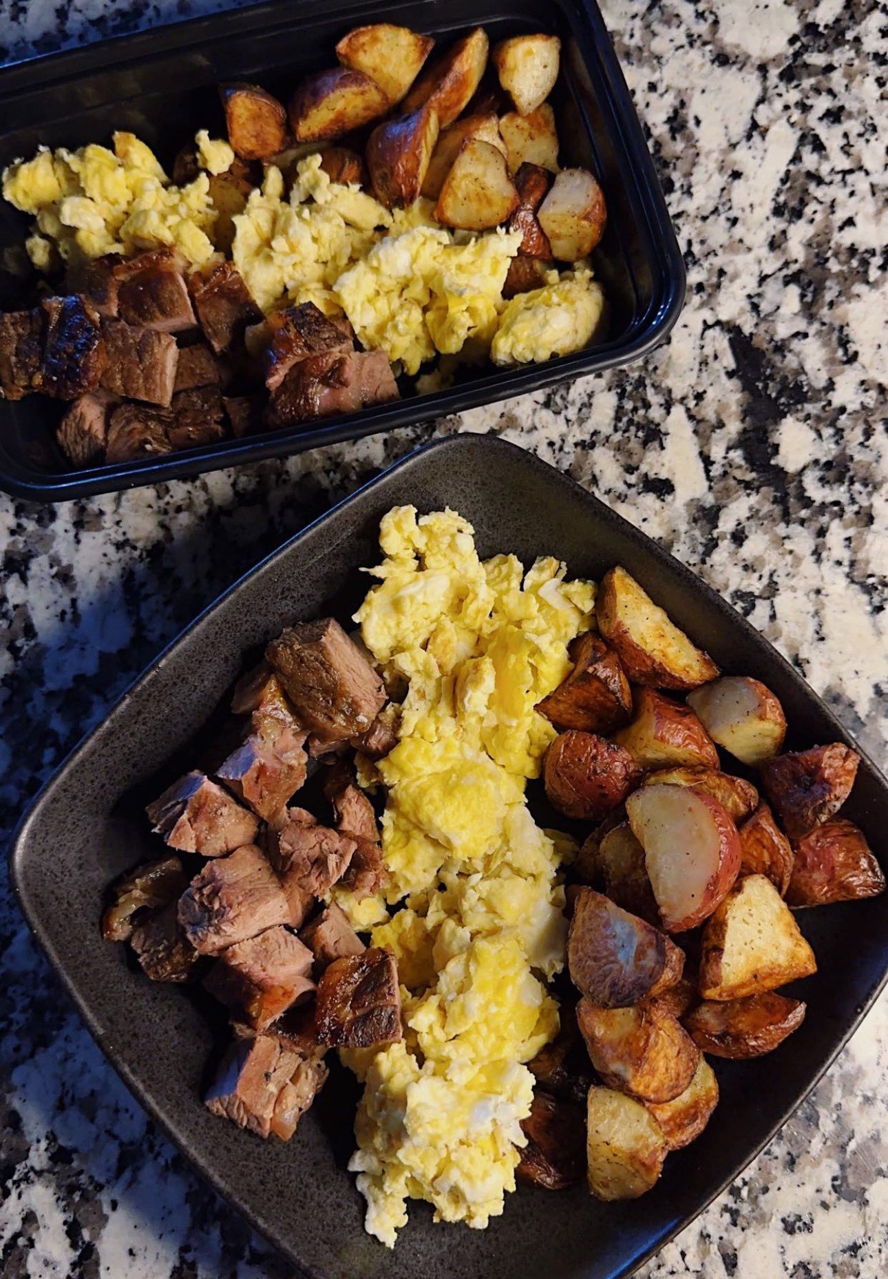 Steak & Egg & House Potato Dish