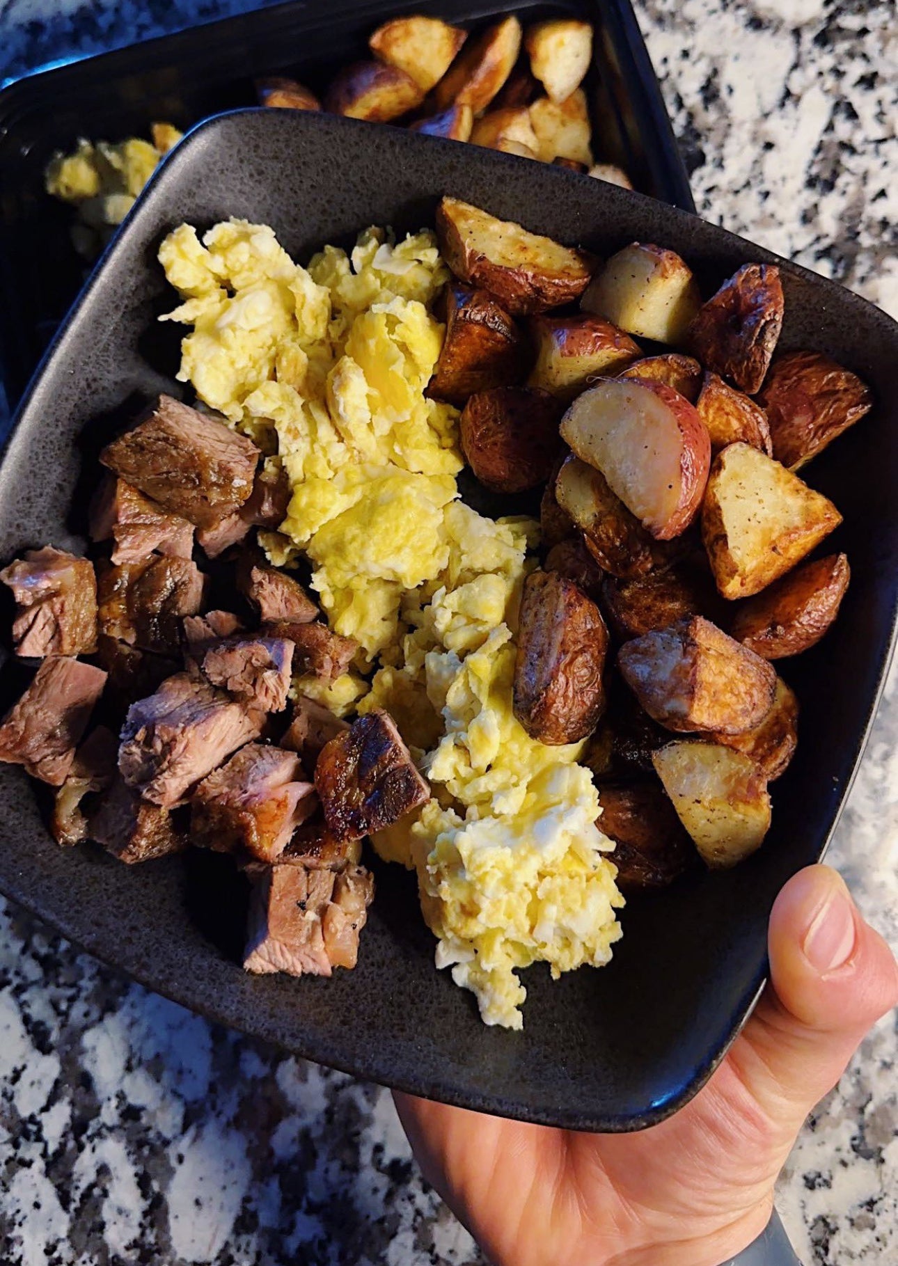 Steak & Egg & House Potato Dish