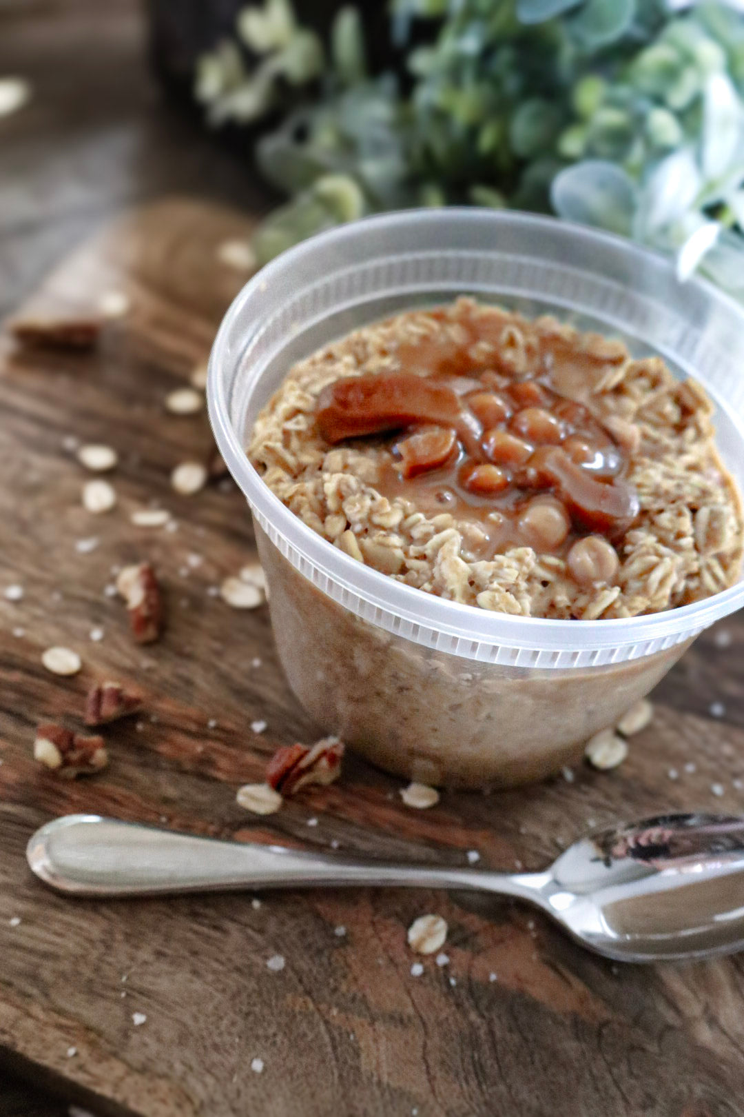 Salted Caramel PB Overnight Oats
