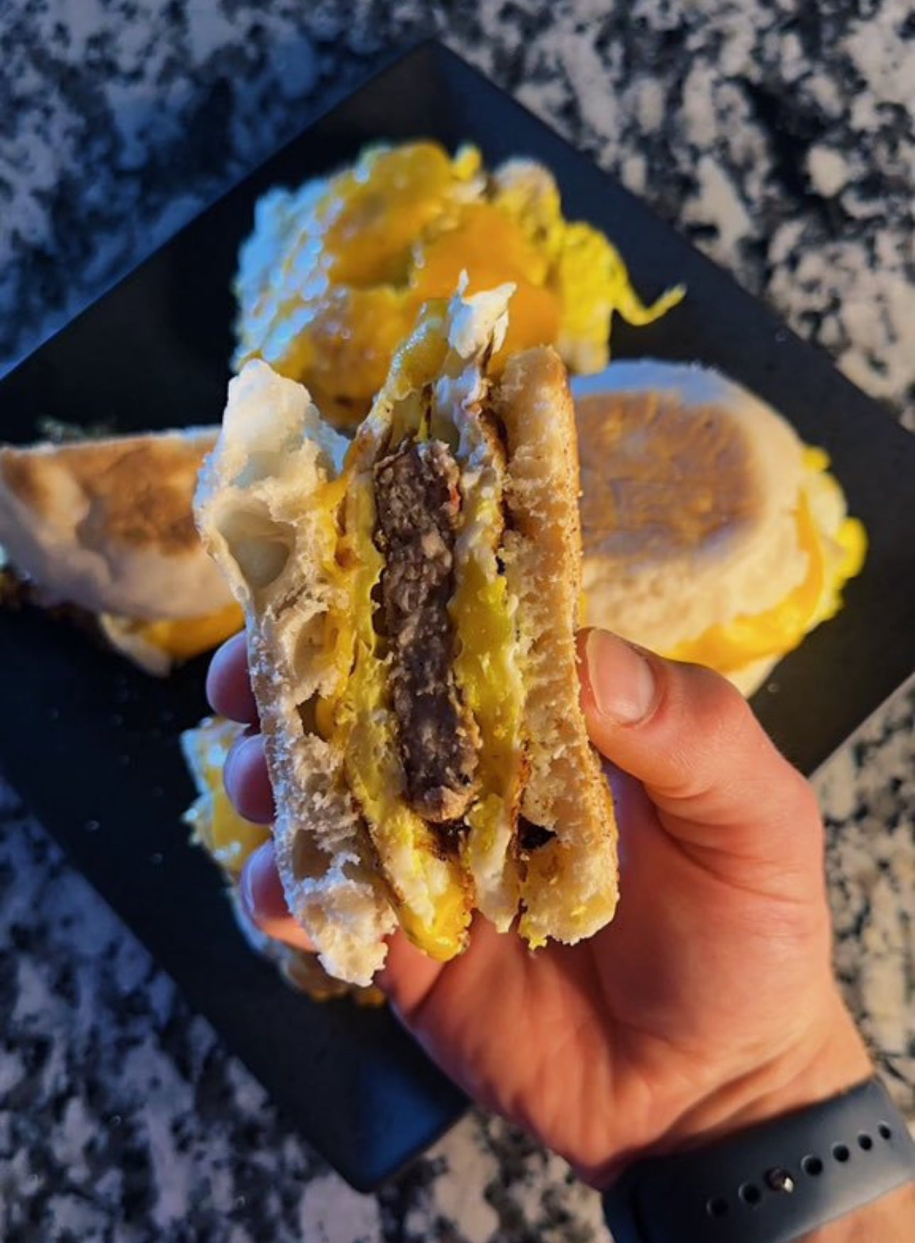 Eggy Breakfast Sandwich Melts