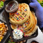 #55 - Birthday Cake Protein Waffles