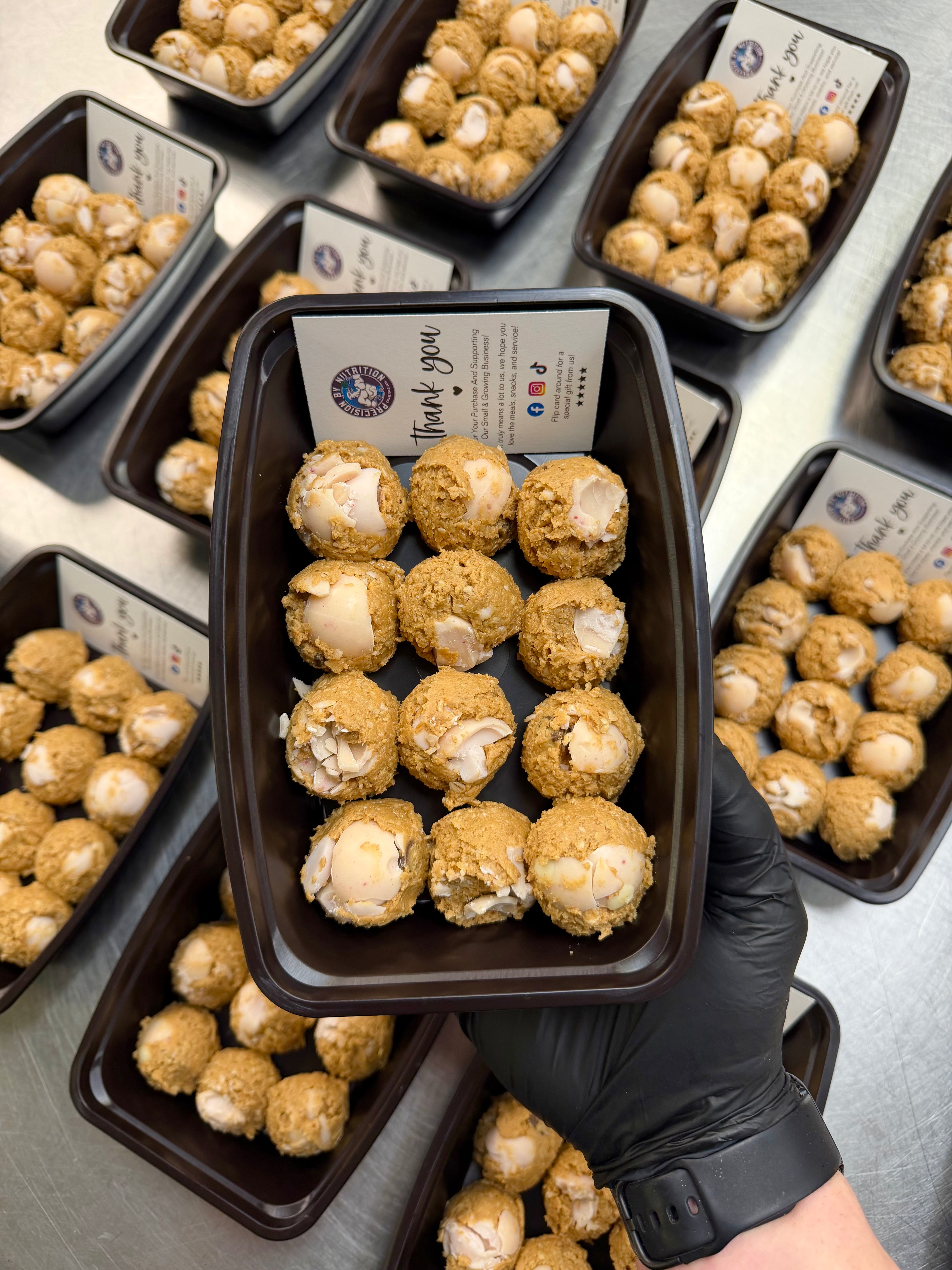 Lindor Strawberry Cream Protein Bites (Valentine’s Special)