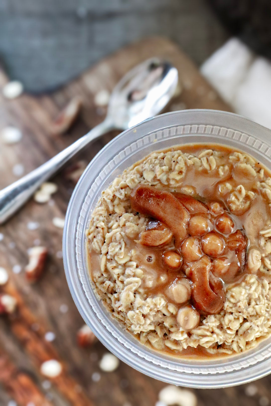 Salted Caramel PB Overnight Oats