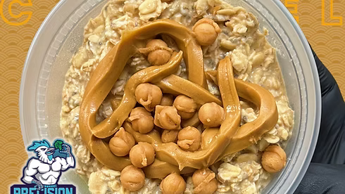 Salted Caramel PB Overnight Oats